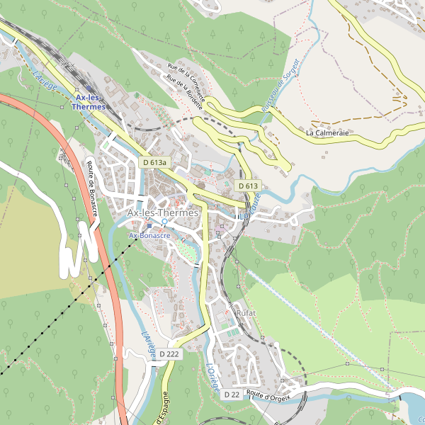Carte des location-voiture à Ax-les-Thermes Thumbnail