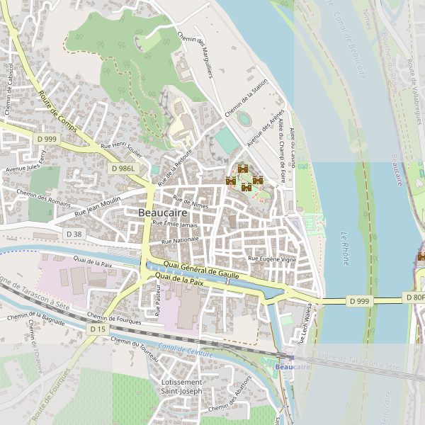Carte des hopitaux à Beaucaire (Gard) Thumbnail