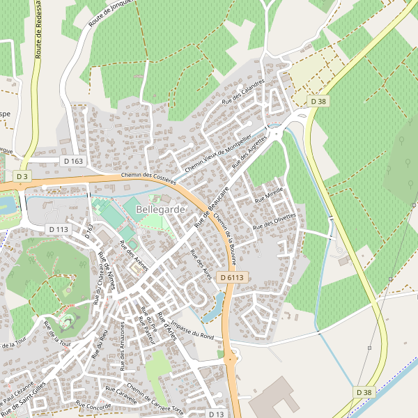 Carte des hotels à Bellegarde (Gard) Thumbnail