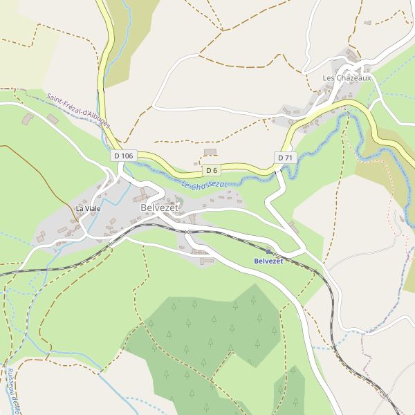 Carte des hotels à Belvezet Thumbnail