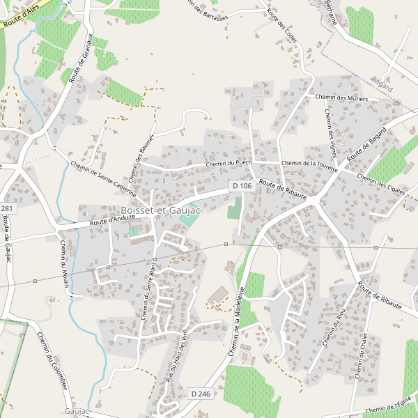 Carte des hotels à Boisset-et-Gaujac Thumbnail