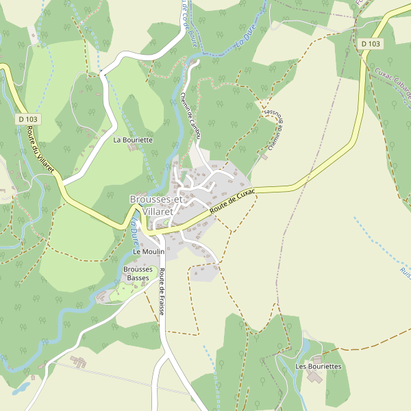 Carte des toilettes à Brousses-et-Villaret Thumbnail