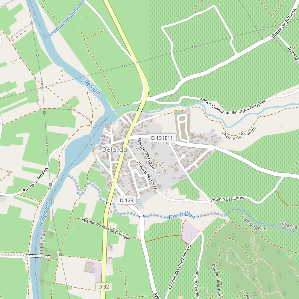 Carte des terrains-de-sport à Bélarga Thumbnail