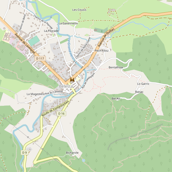 Carte des restaurants à Bélesta (Ariège) Thumbnail