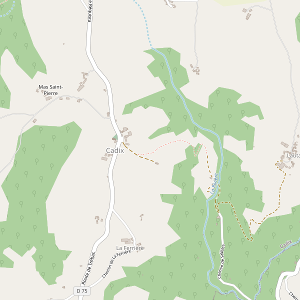 Carte des monuments à Cadix (Tarn) Thumbnail