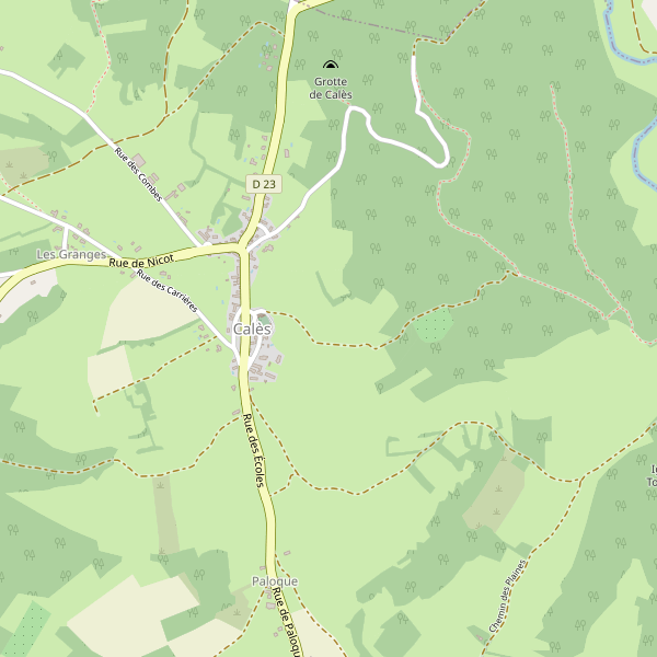 Carte des hotels à Calès (Lot) Thumbnail