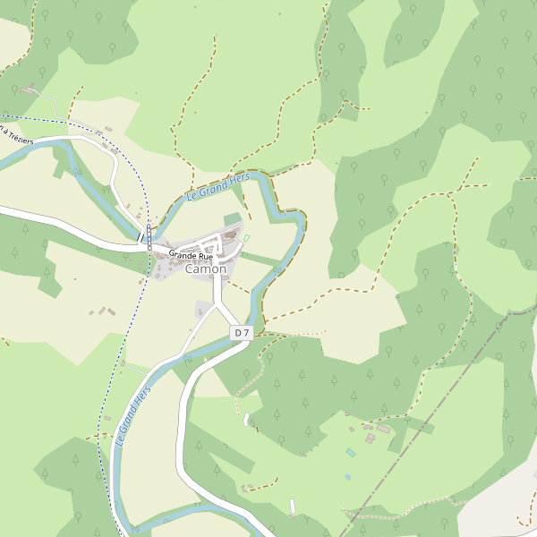 Carte des bureaux-poste à Camon (Ariège) Thumbnail
