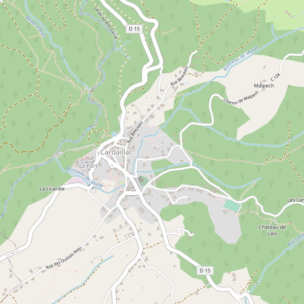 Carte des hotels à Cardaillac Thumbnail