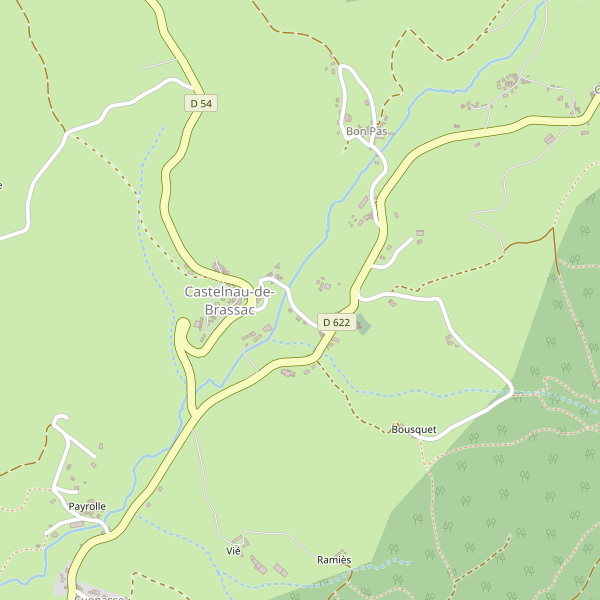 Carte des hotels à Castelnau-de-Brassac Thumbnail