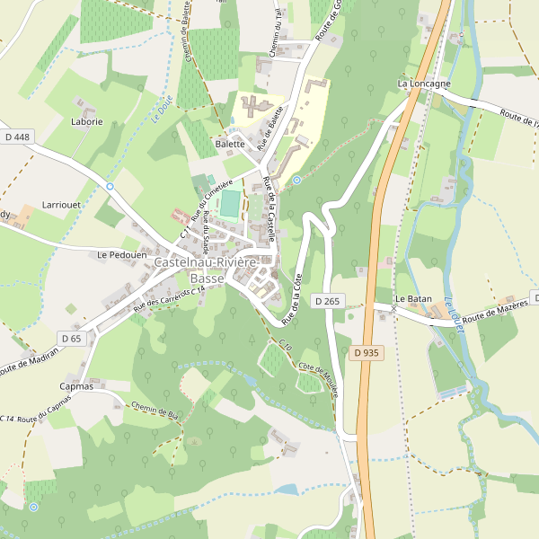 Carte des bedandbreakfast à Castelnau-Rivière-Basse Thumbnail