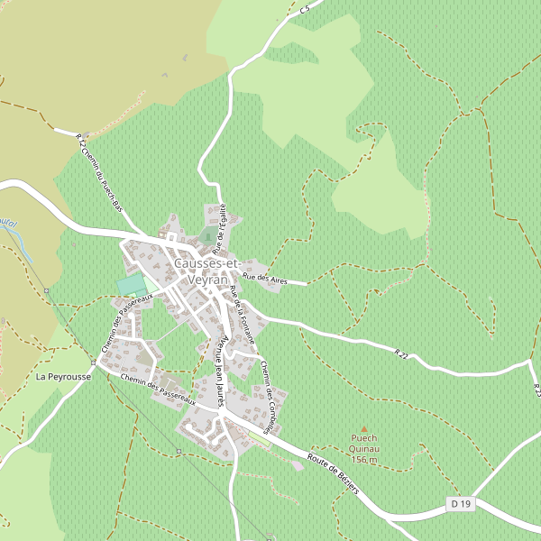Carte des stationnement-velos à Causses-et-Veyran Thumbnail