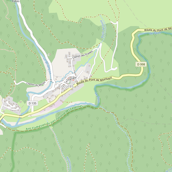 Carte des hotels à Cocurès Thumbnail