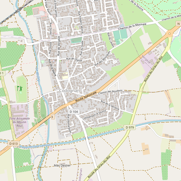 Carte des hotels à Codognan Thumbnail