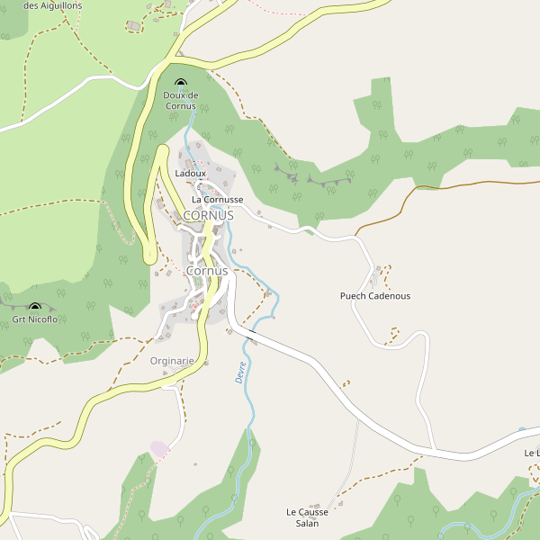 Carte des hotels à Cornus (Aveyron) Thumbnail
