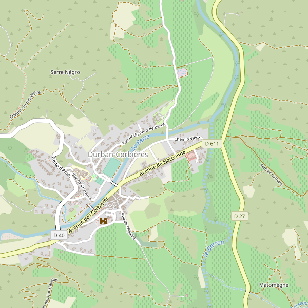 Carte des location-voiture à Durban-Corbières Thumbnail