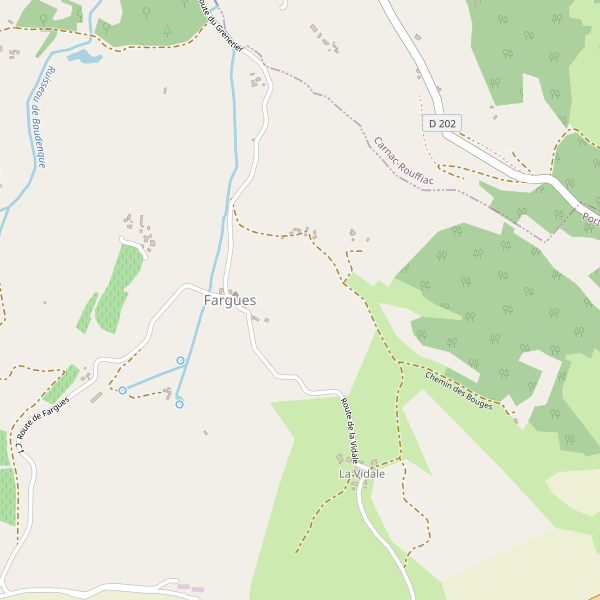 Carte des bedandbreakfast à Fargues (Lot) Thumbnail
