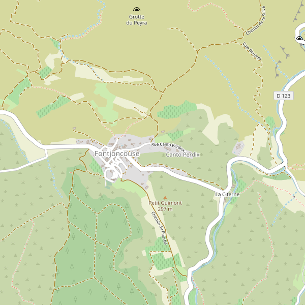 Carte des hotels à Fontjoncouse Thumbnail