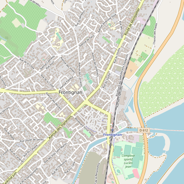 Carte des vues à Frontignan Thumbnail