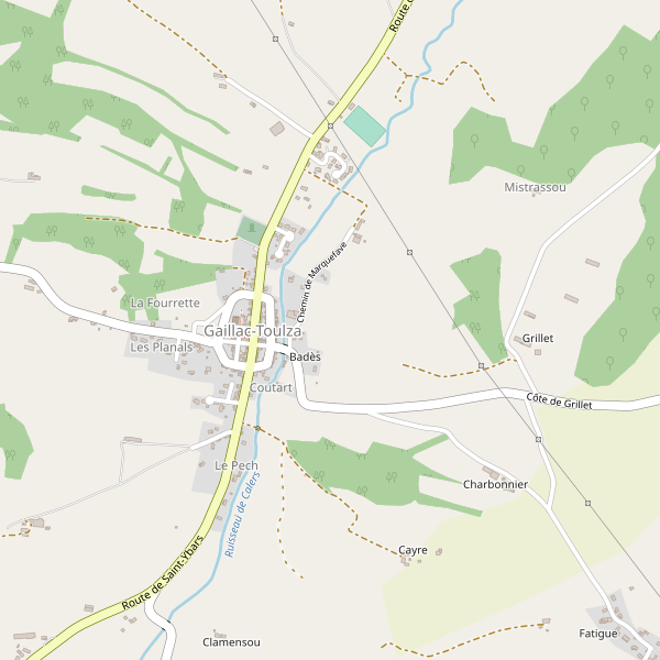 Carte des location-voiture à Gaillac-Toulza Thumbnail