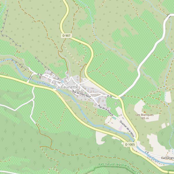 Carte des hotels à La Caunette Thumbnail
