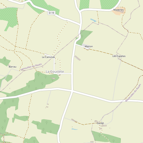 Carte des banques à La Courtète Thumbnail