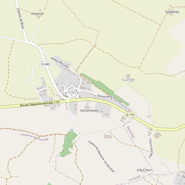 Carte des bibliotheques à La Force (Aude) Thumbnail