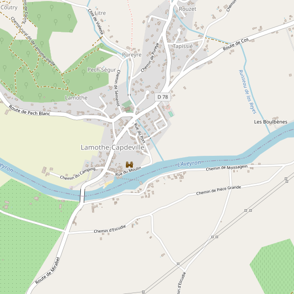 Carte des hotels à Lamothe-Capdeville Thumbnail