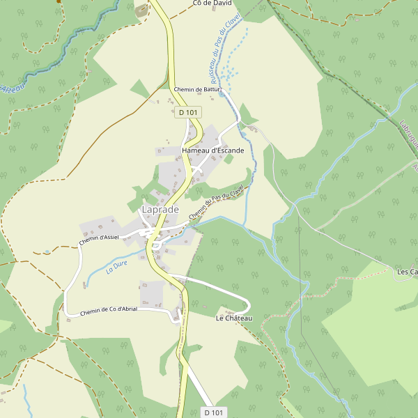 Carte des renseignements à Laprade (Aude) Thumbnail