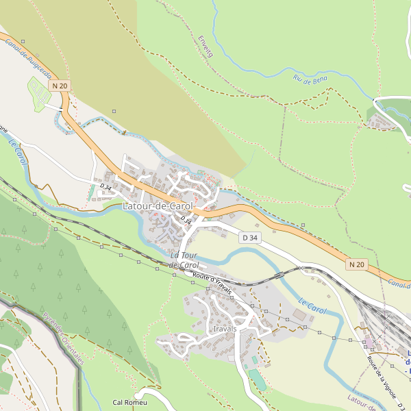 Carte des hotels à Latour-de-Carol Thumbnail