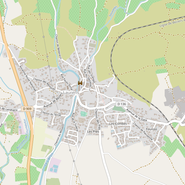 Carte des journaux à Laurens Thumbnail