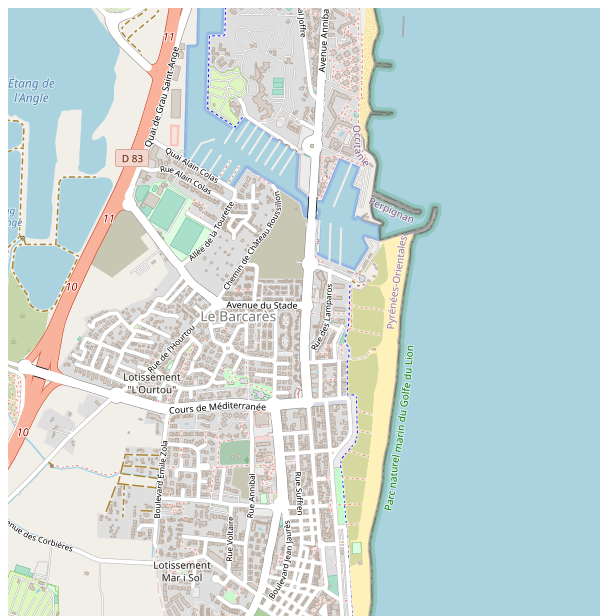 Plan de Le Barcarès Thumbnail