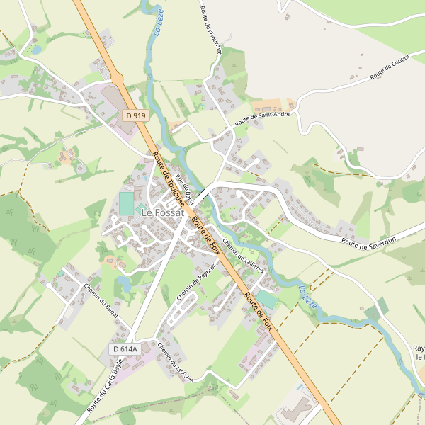 Carte des hotels à Le Fossat Thumbnail