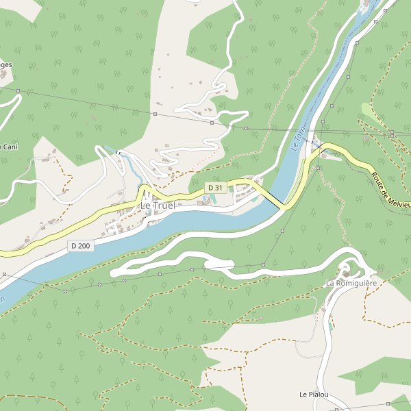 Carte des hotels à Le Truel Thumbnail