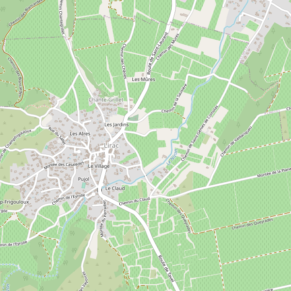 Carte des auberges à Lirac Thumbnail
