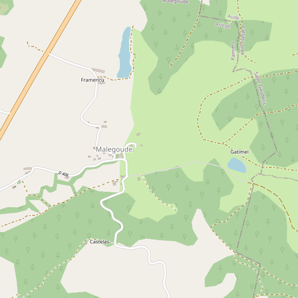 Carte des hotels à Malegoude Thumbnail