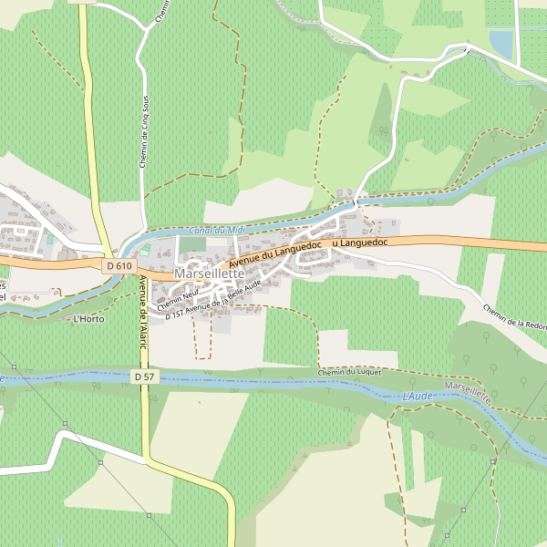 Carte des hotels à Marseillette Thumbnail