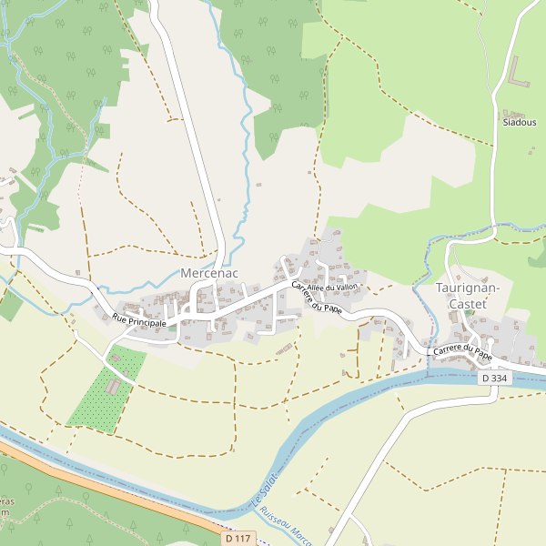 Carte des hotels à Mercenac Thumbnail