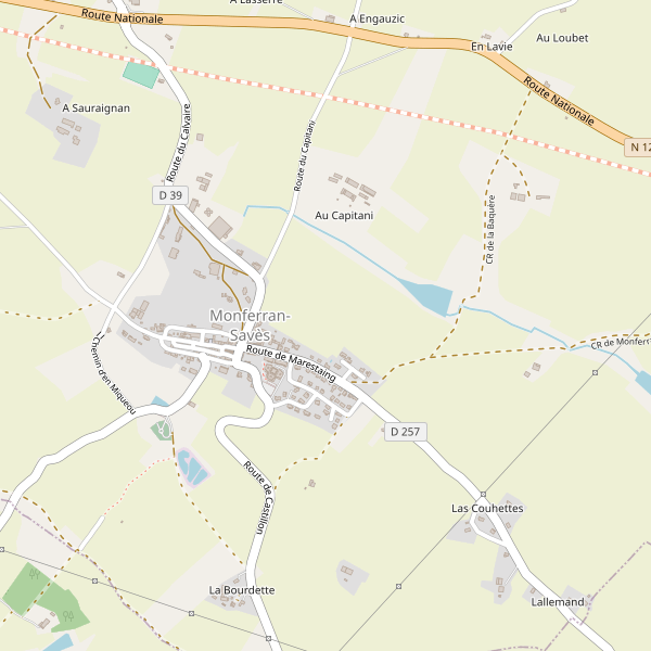 Carte des bedandbreakfast à Monferran-Savès Thumbnail