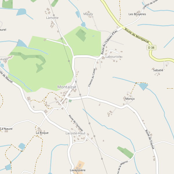 Carte des hotels à Montalzat Thumbnail