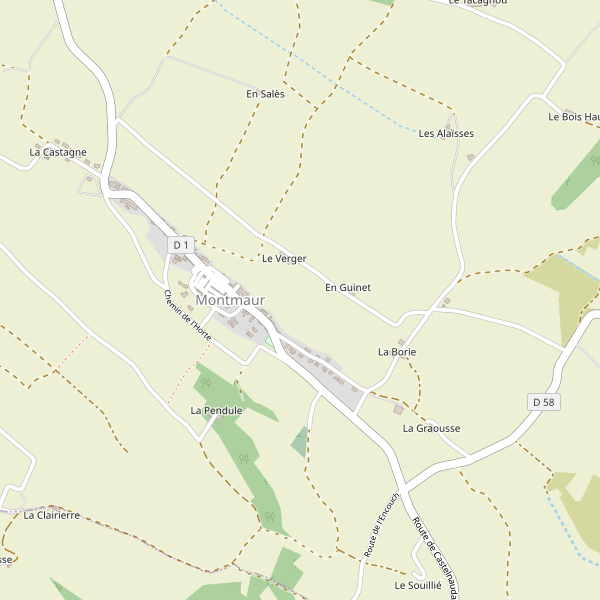 Carte des glaciers à Montmaur (Aude) Thumbnail