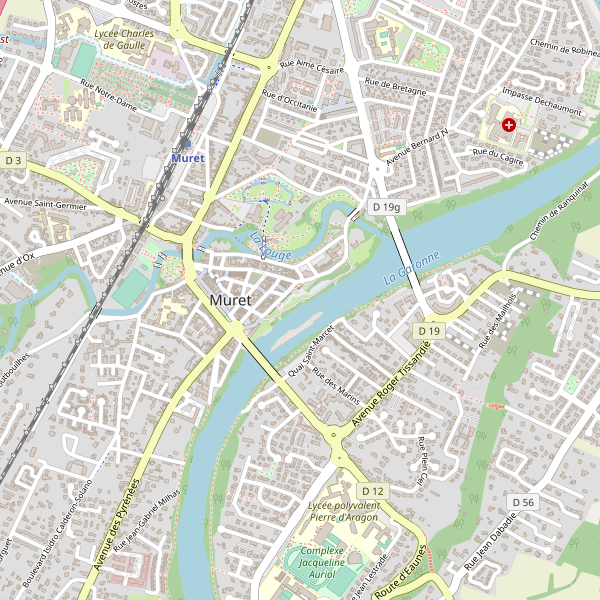 Carte des hotels à Muret Thumbnail