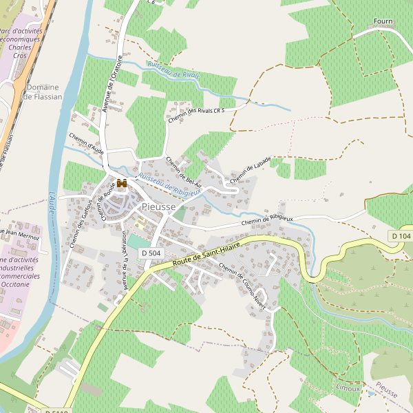 Carte des bedandbreakfast à Pieusse Thumbnail