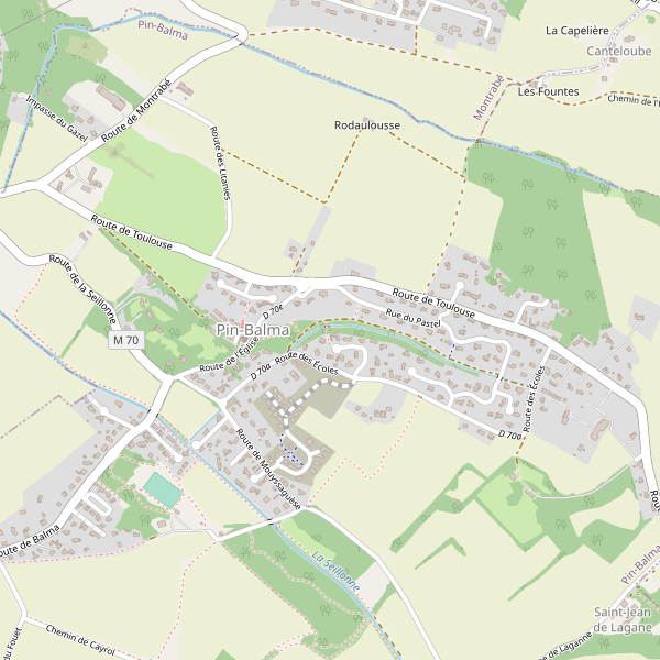Carte des location-voiture à Pin-Balma Thumbnail