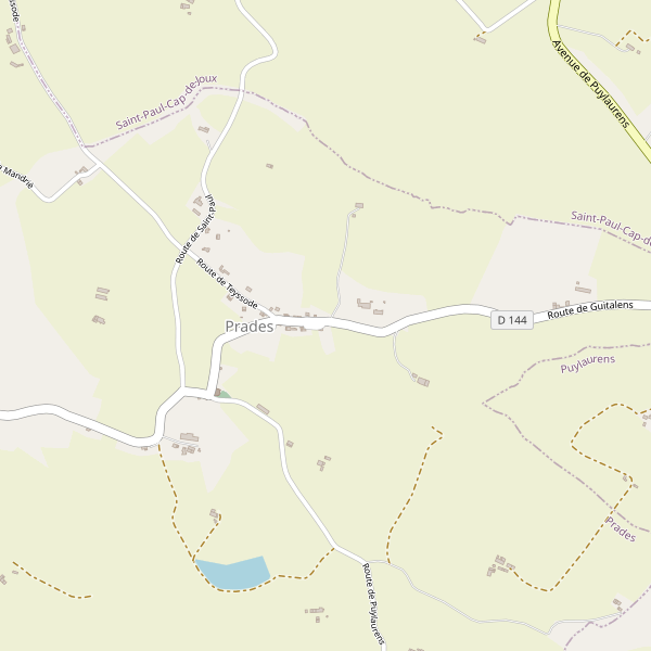 Carte des vues à Prades (Tarn) Thumbnail