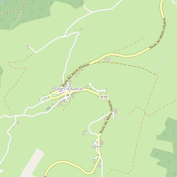 Carte des marches à Prades-d'Aubrac Thumbnail