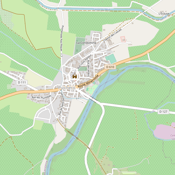 Carte des hotels à Puichéric Thumbnail