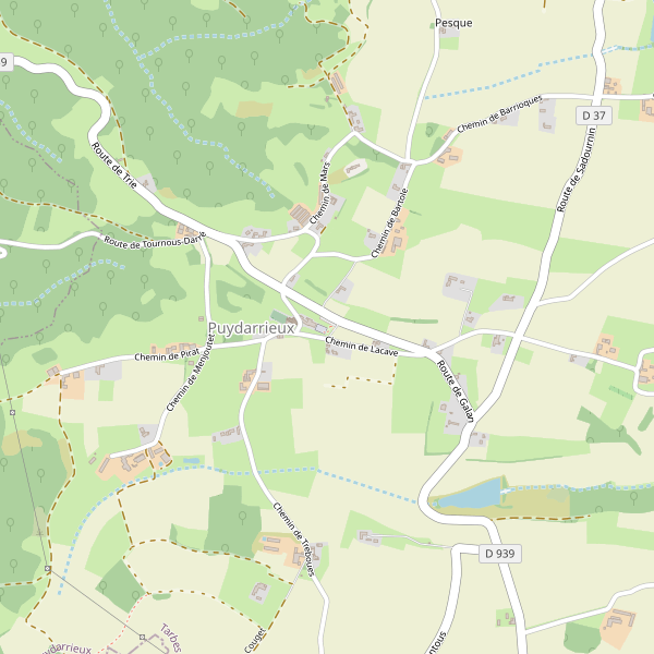 Carte des hotels à Puydarrieux Thumbnail