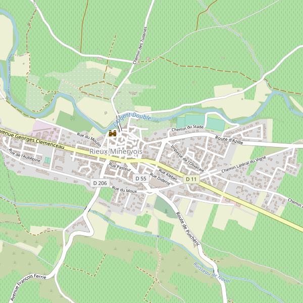 Carte des hotels à Rieux-Minervois Thumbnail