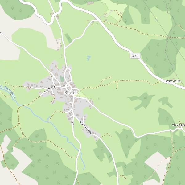 Carte des hotels à Rocles (Lozère) Thumbnail