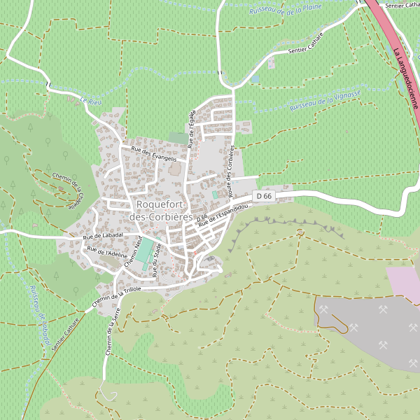 Carte des hotels à Roquefort-des-Corbières Thumbnail